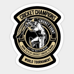 Cricket Champions Sticker